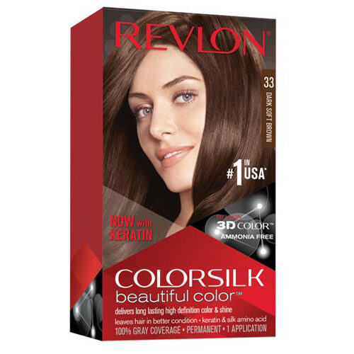 Revlon ColorSilk Hair Color 33 Dark Soft Brown