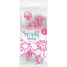 Gillette Simply Venus2 Basic Womens Razors Blade 5pc