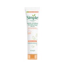 Simple Triple Protection Moisturiser SPF30 40ml