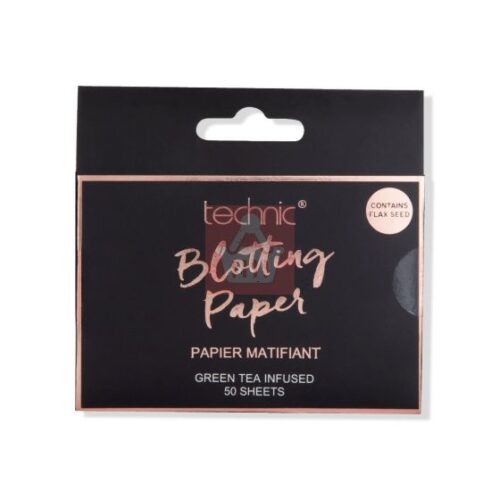 Technic Oil Absorbing Blotting Paper with Green Tea Mattifying - 50 Sheets