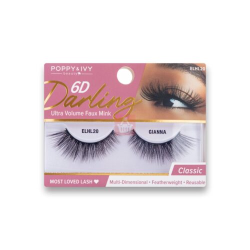 Absolute New York 6D Darling Ultra Volume Faux Mink Eye Lashes - ELHL20 Gianna