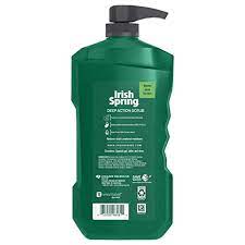 Irish Spring Deep Action Scrub Mens Face & Body Wash 946ml