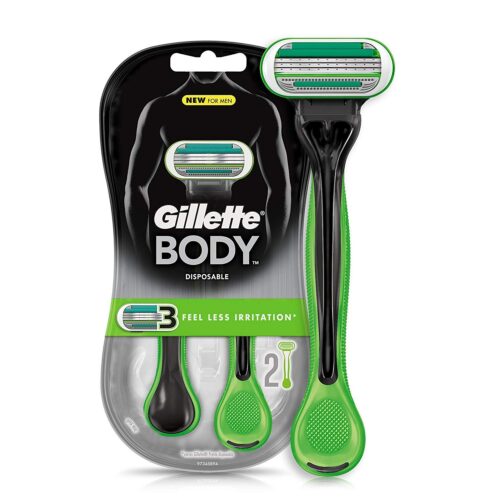 Gillette Body Razor Black and Green Men's Razors