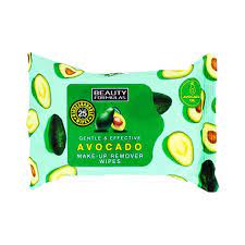 Beauty Formulas Gentle Avocado Makeup Remover Wipes 25pcs