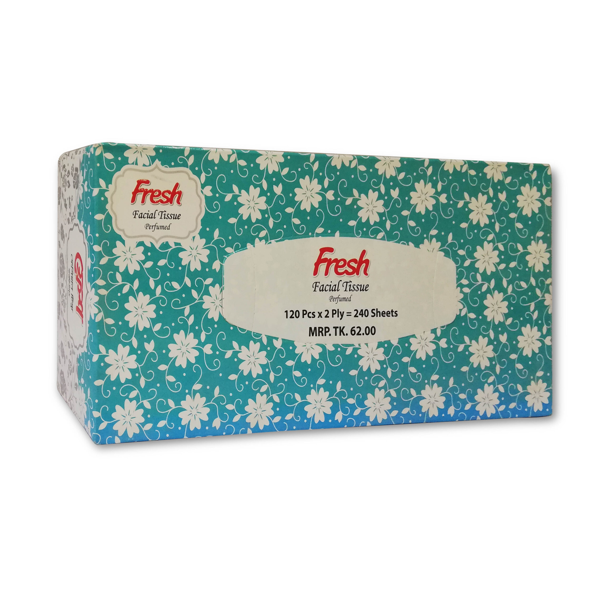 Fresh Facial Tissue Box Wh 120 Pcs X 2 Ply